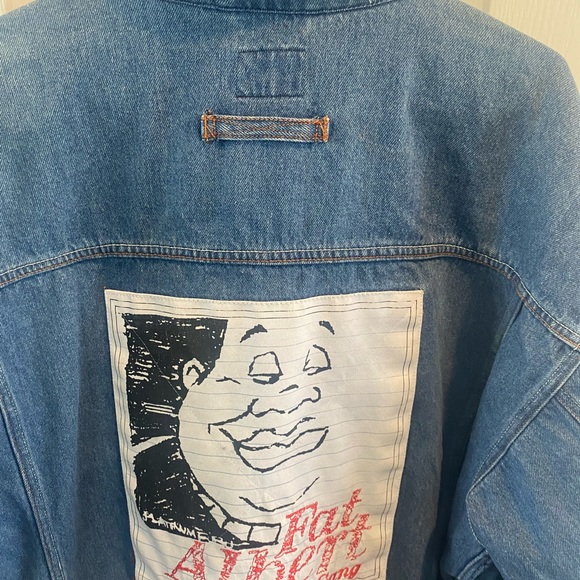 Vintage Y2K FUBU Premium Fat Albert and The Junkyard Garage Denim Jacket XXL - Picture 10 of 15